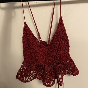 Red Crop Top